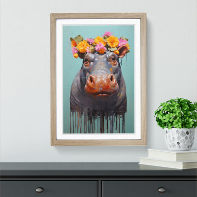 Hippo Contemporary Art - Framed Print