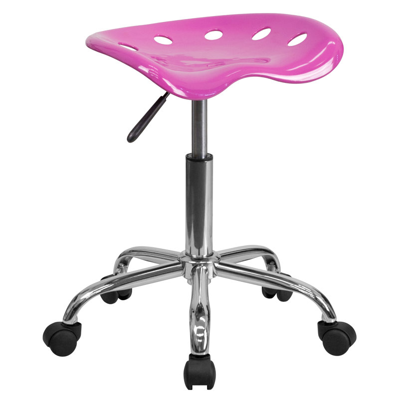 Tabouret de style siège de tracteur aux couleurs vives, Rose bonbon