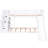 White Bunk Bed With And Convertible Slide - Versatile Design Twin Over Guardrails Drawers-1870466880