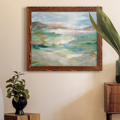 Vallée luxuriante - Peinture sur toile encadrée