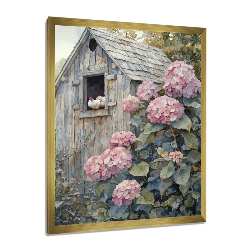 Dolcater - impressions sur toile florales, H 20 po x l 12 po, Picture Framed, Doré