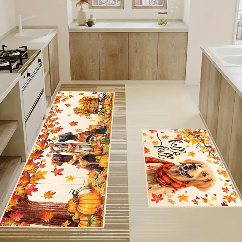  Tapis de cuisine de cuisine pour salle de bain, C