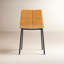 Chaise d'appoint en cuir capitonnée entre nous-94577234