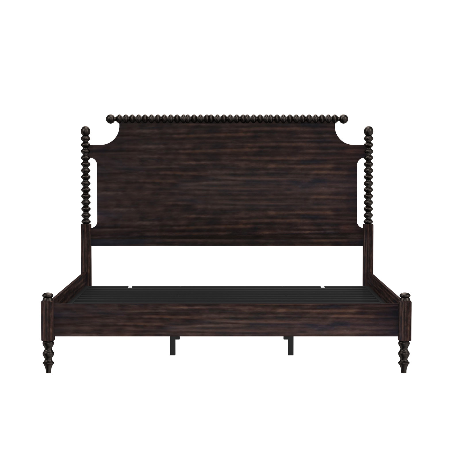 Nadette Spindle Bed, King, Oiled Bronze