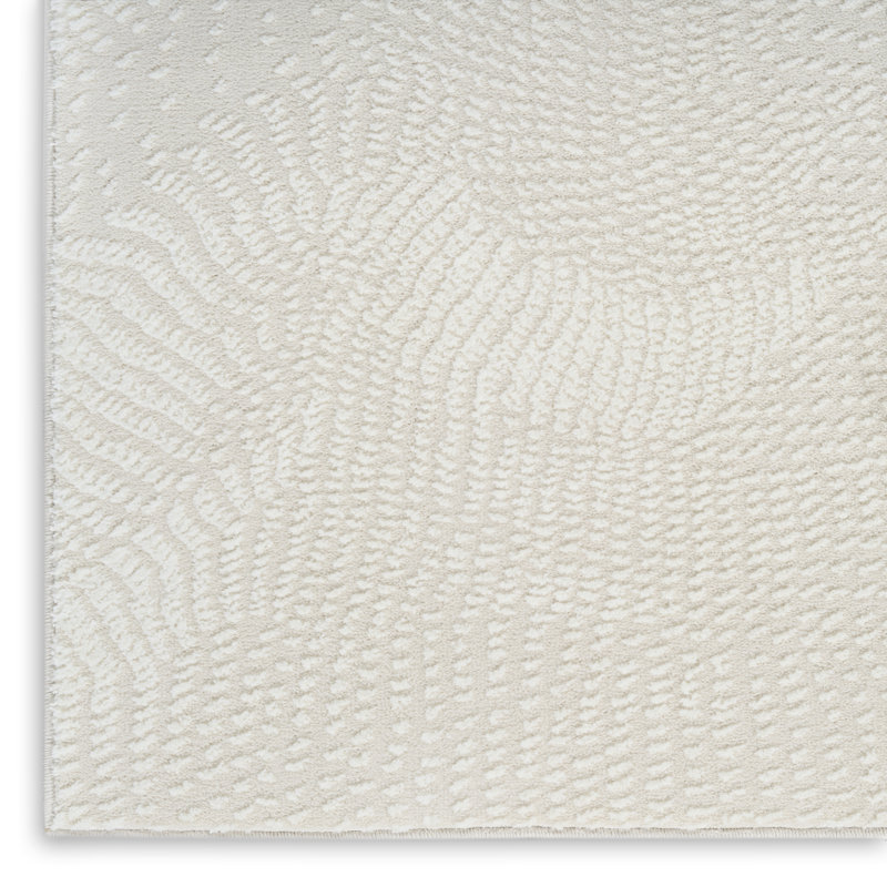 Alim Abstract Machine Made Area Rug, Ivory, Rectangle 119 x 180 cm