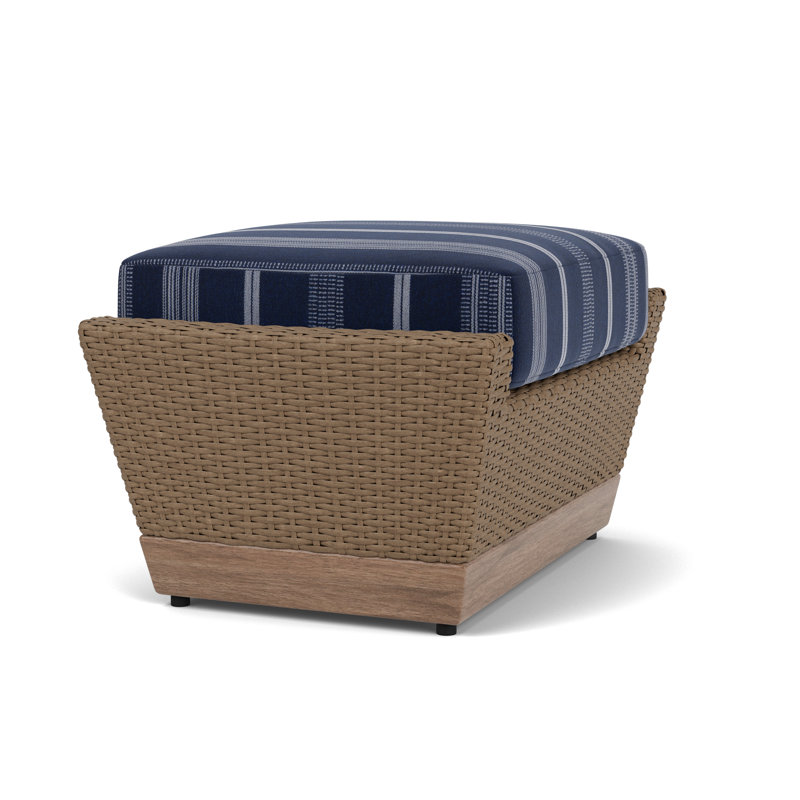 Charisma Outdoor Ottoman, Consider Indigo