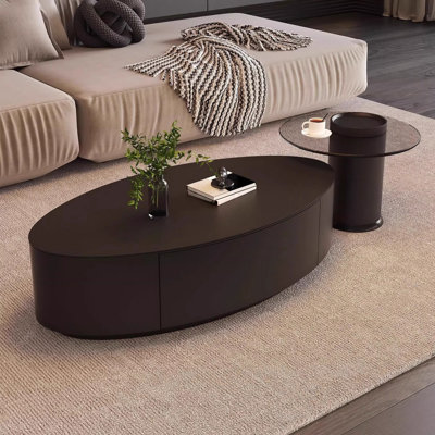 Ensemble de tables basses gigognes 2 pièces Modern Modern L 47,24 po et l 23,62 po