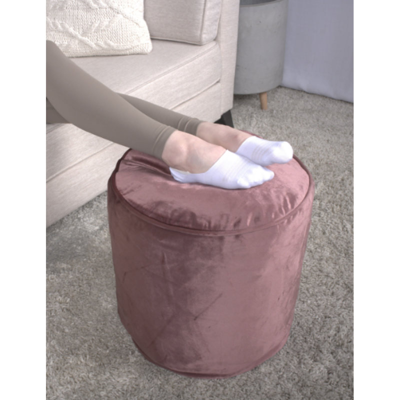 Pouf Shimon, rose rosé, Rose