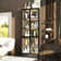 31.5'' W 5-Tier Glass Door Display Case Curio Cabinet With LED Lights