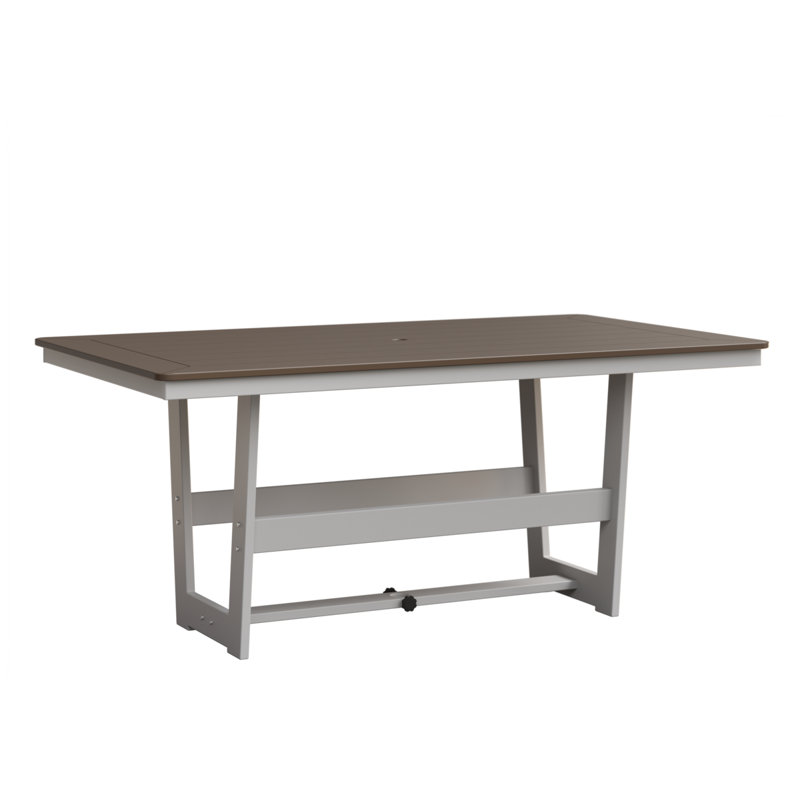 Table de salle à manger rectangulaire Linets, Argile