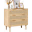 Commode 3 tiroirs en rotin pour commode