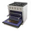 KUCHT Professional 30 po 4,2 pieds cubes Cuisinière au gaz naturel et four à convection en vert olive avec brûleurs True Simmer-97805563-97805564