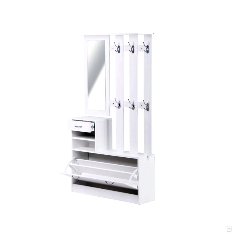 Combination Model Gate Cabinet With Shoe Cabinet+Hang Shelf+ Mirror