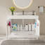 Ensemble de meuble-lavabo moderne 43 po avec plateau en pierre de Carrare blanc fritté, armoire de salle de bain multifonctionnelle avec portes et tiroir, structure solide et panneau de fibres à densité moyenne (trou de robinet simple)-951525163