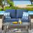 4 Piece Rattan Sofa Seating Group with Cushions-1914947966