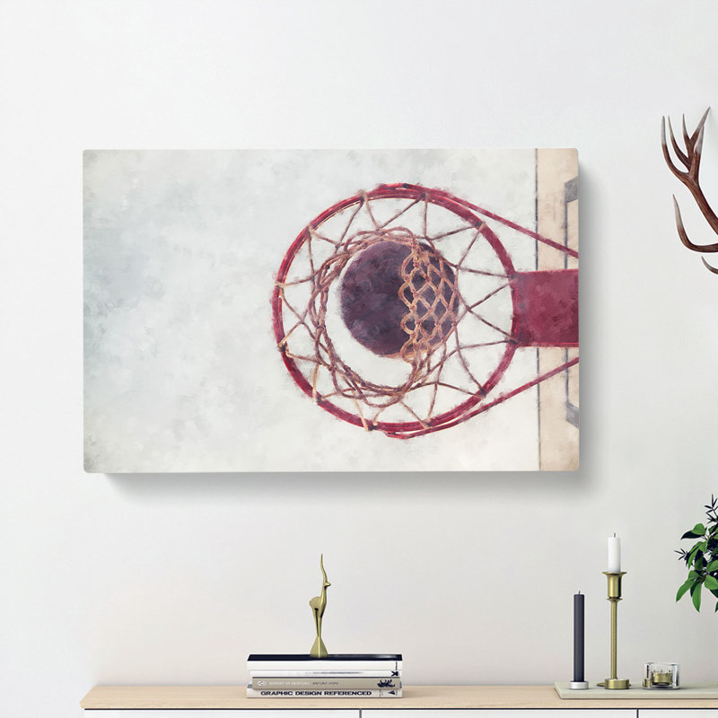 The Basketball Hoop - Wrapped Canvas, 60cm H x 91cm W x 3cm D