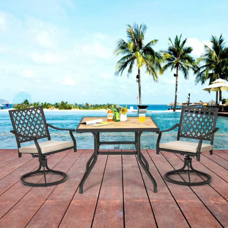 Agurne Square Outdoor Dining Table , 35.5 " W 35.5 " D