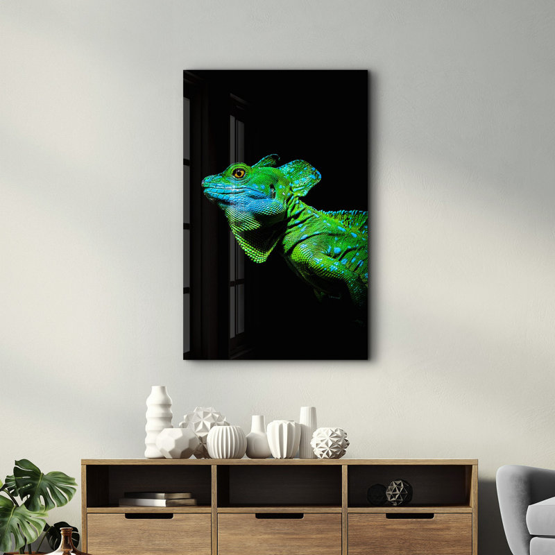 Peinture murale élégante en verre trempé 18,1 po x 28,3 po | 100% verre trempé, épaisseur: 0,16 pouce | Imprimé UV pour des couleurs éclatantes et une durabilité | Parfait pour la décoration intérieure et l'esthétique moderne