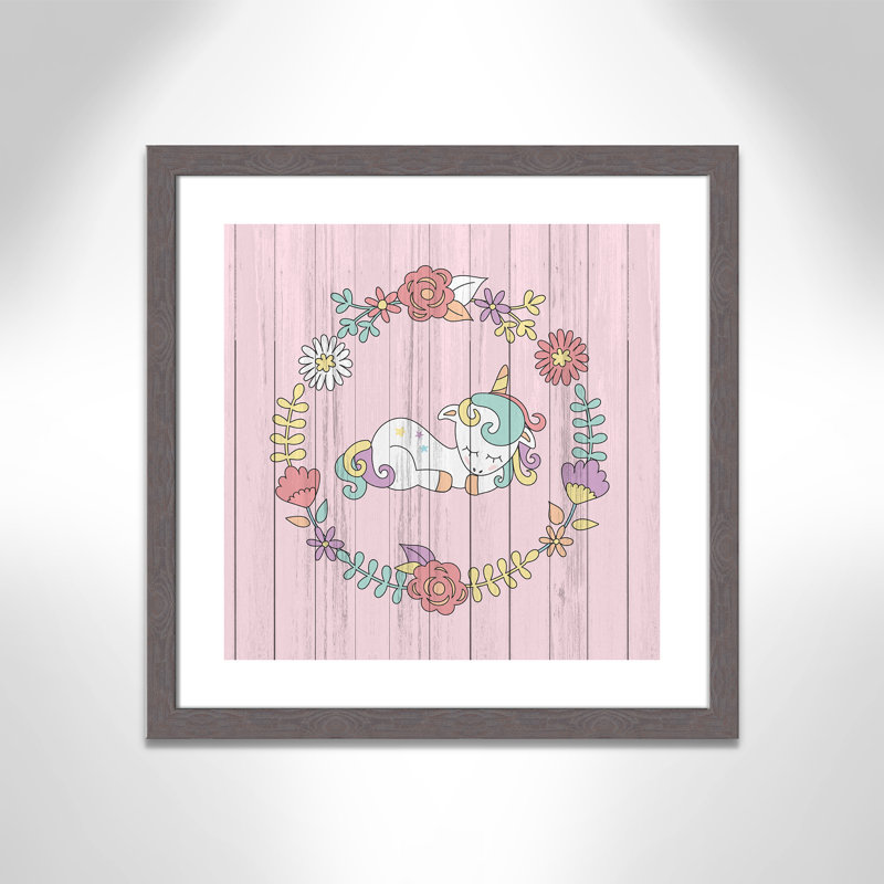 Décoration murale pour enfants, H 22,5 po x l 22,5 po x P 0,63 po, Encadrement fil du bois gris