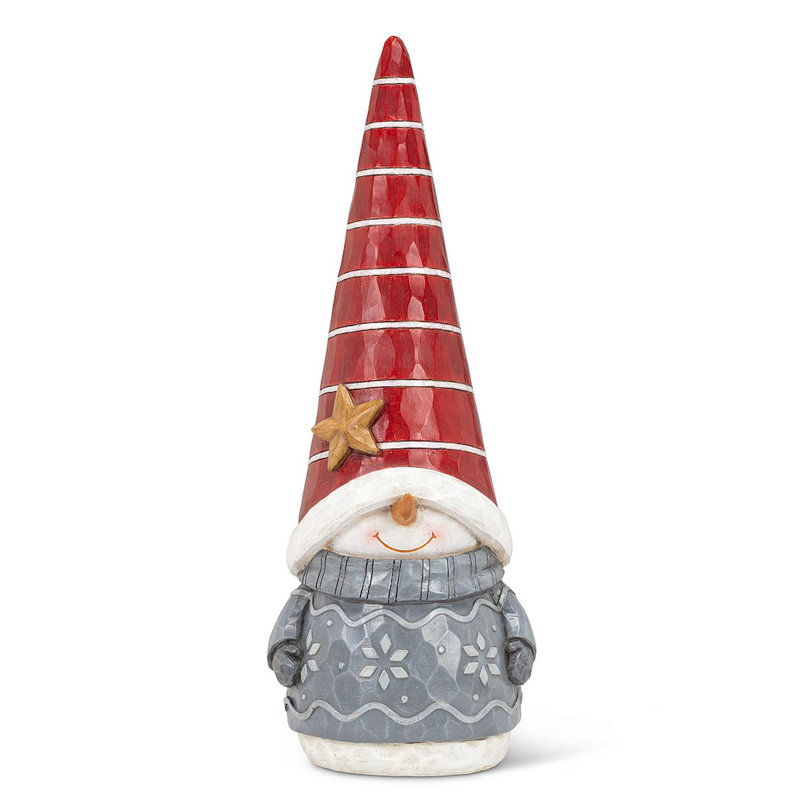 Statue de bonhomme de neige gnome