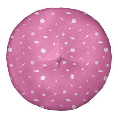Oreiller de sol touffeté rond Katelyn Elizabeth