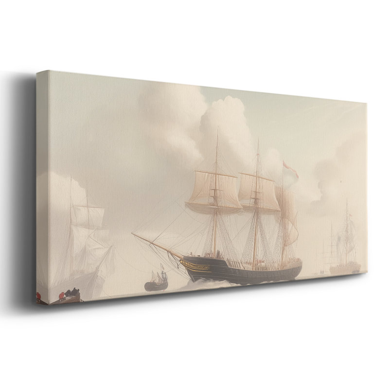 Série nautique-LX III - Toile tendue avec châssis - Prêt à accrocher, H 12 po x l 30 po