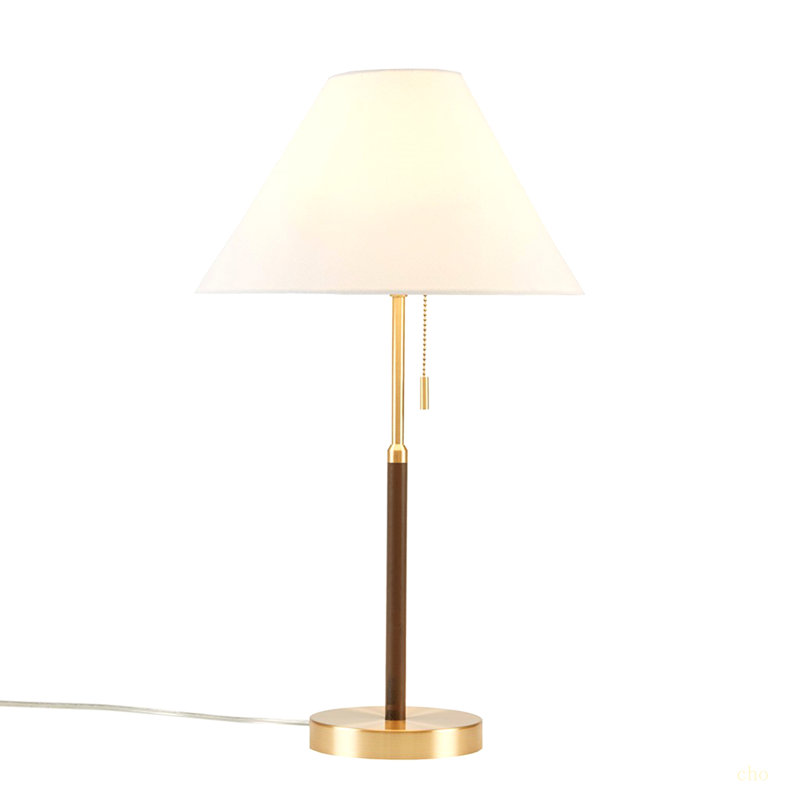 Two Tone Pull-Chain Table Lamp