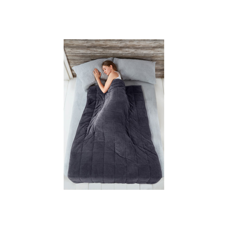 Daniela Plain Weave / Muslin Throw Blanket, W150 x L200cm, Charcoal