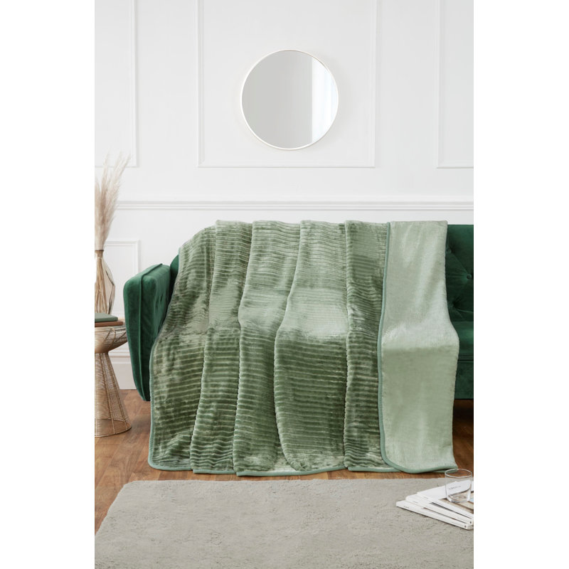 Ahrianna Standard Throw Blanket, 59cm W x 79cm L, Green