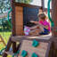 Backyard Discovery Cedar Cove Wooden Climbing Frame with 2 x Swings, Web Swing, Play Kitchen and 2 x Slides