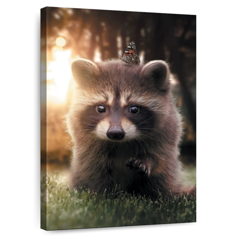 Brampt Raccoon Butterfly, 36" H x 24" W