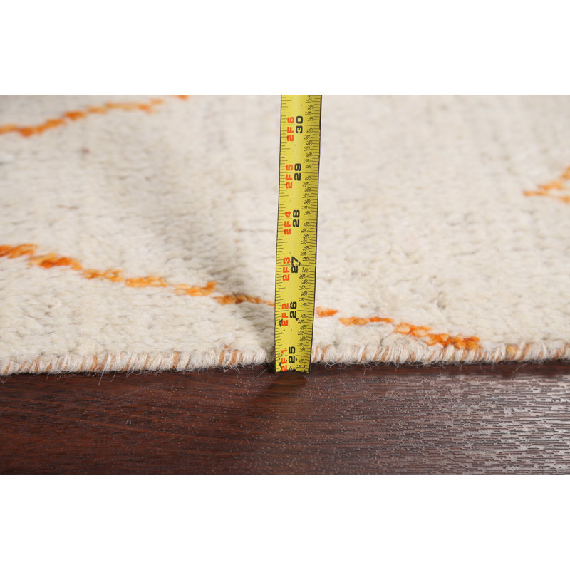 Tapis marocain en laine unique noué à la main 4 pi 11 po x 8 pi 7 po