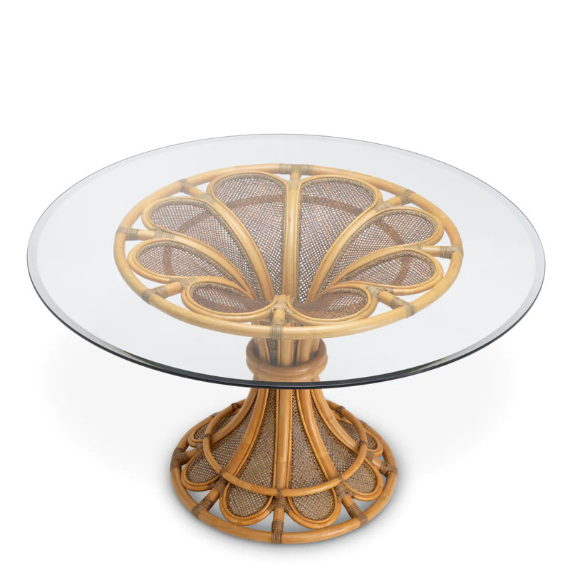 Colony Round Glass Dining Table