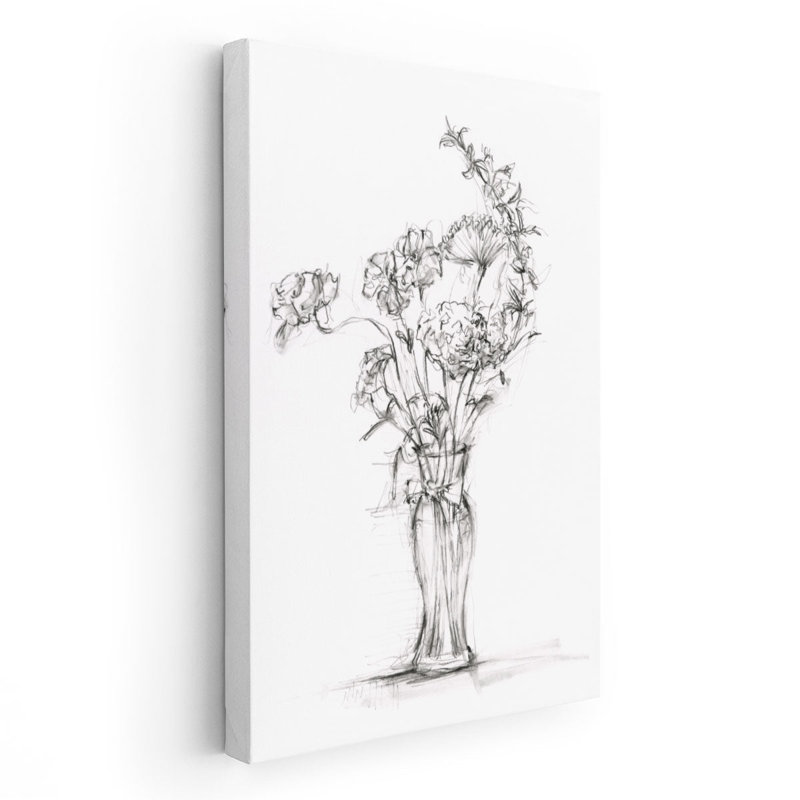 Wild Bouquet Study I - reproduction d'art sur toile, H 24 po x l 16 po