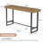 39.37" Industrial High Top & Counter Height Pub Coffee Bar Table for Kitchen, Bistro, Home Bar, Black and Brown