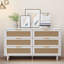 Armoire de rangement en rotin à 51 tiroirs 51,18 po