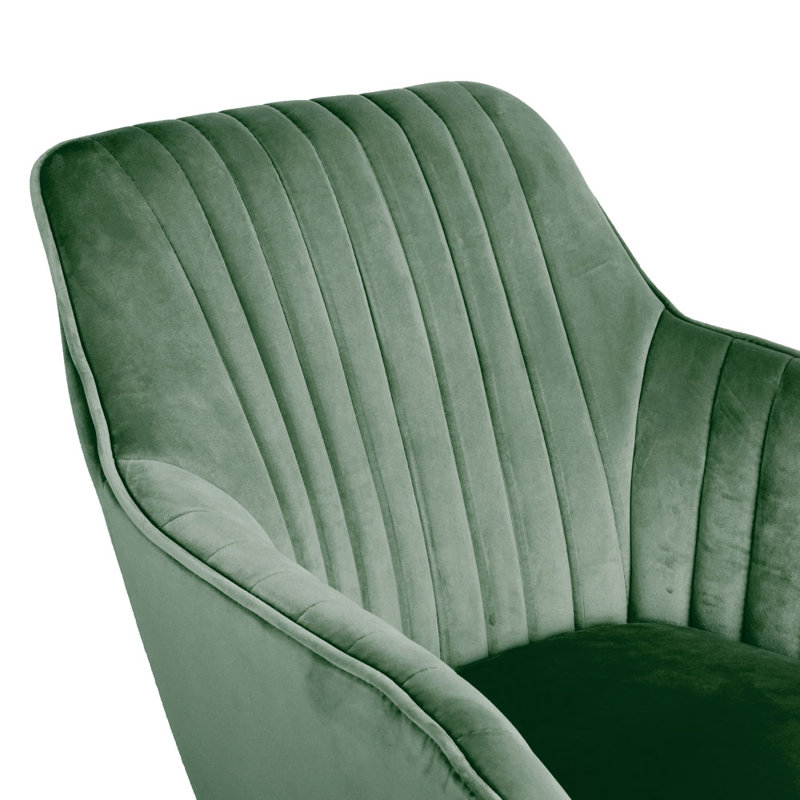 Esmeraude Velvet Office Chair, Green