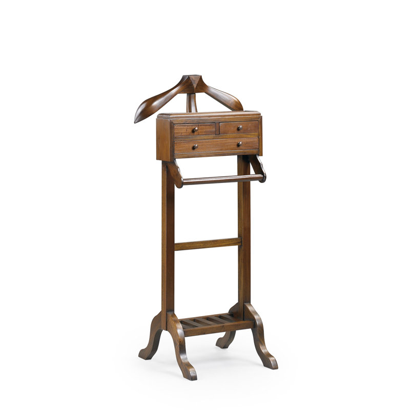 Solid Wood Freestanding Valet Stand