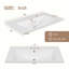 Base de meuble-lavabo simple 30 po seulement en brun