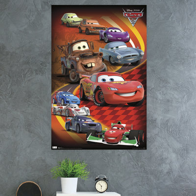 Cars 2  Group Paper Print