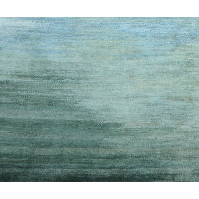 Hand Knotted Abstract Area Rug in Beige/Green, Rectangle 5' x 8'