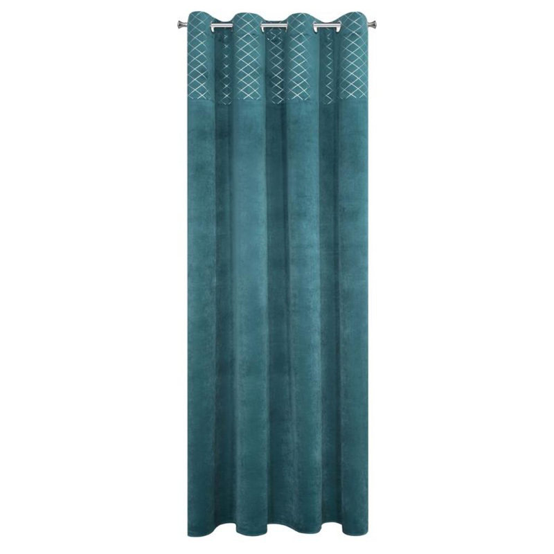 Blackout Curtain Single Panel, Turquoise