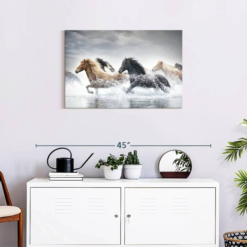 Brampt Horse Run III, 20" H x 30" W