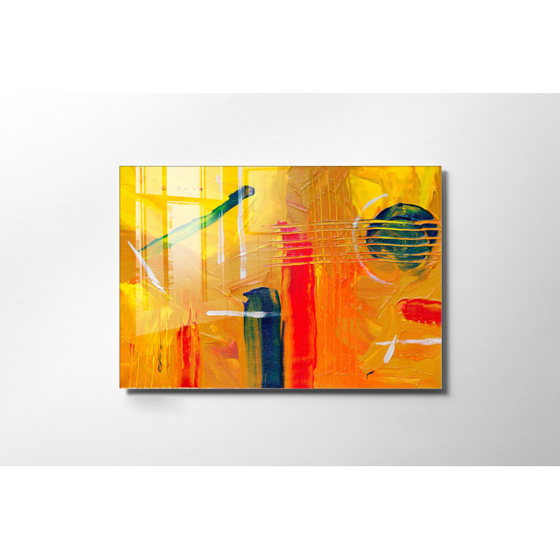 Superbe peinture murale en verre trempé 27,6 po x 39,4 po | 100% verre trempé, épaisseur: 0,16 pouce | Décoration élégante pour le salon ou le bureau, durable et facile à nettoyer, idée de cadeau parfaite