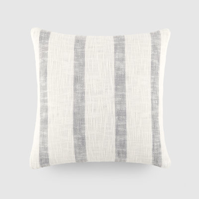 Striped Cotton Throw Pillow