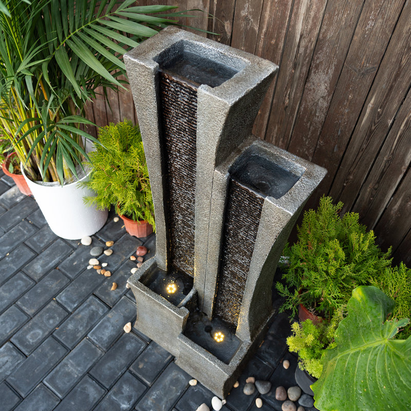 Jeniel Weather Resistant Fountain with Light