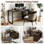 L-Shaped Metal Base Computer Desk-455656994