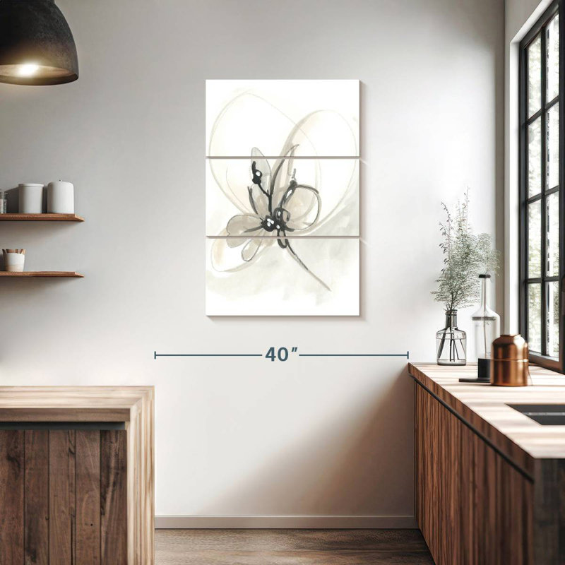 Avery Geste floral neutre VI, H 38 po x l 24 po