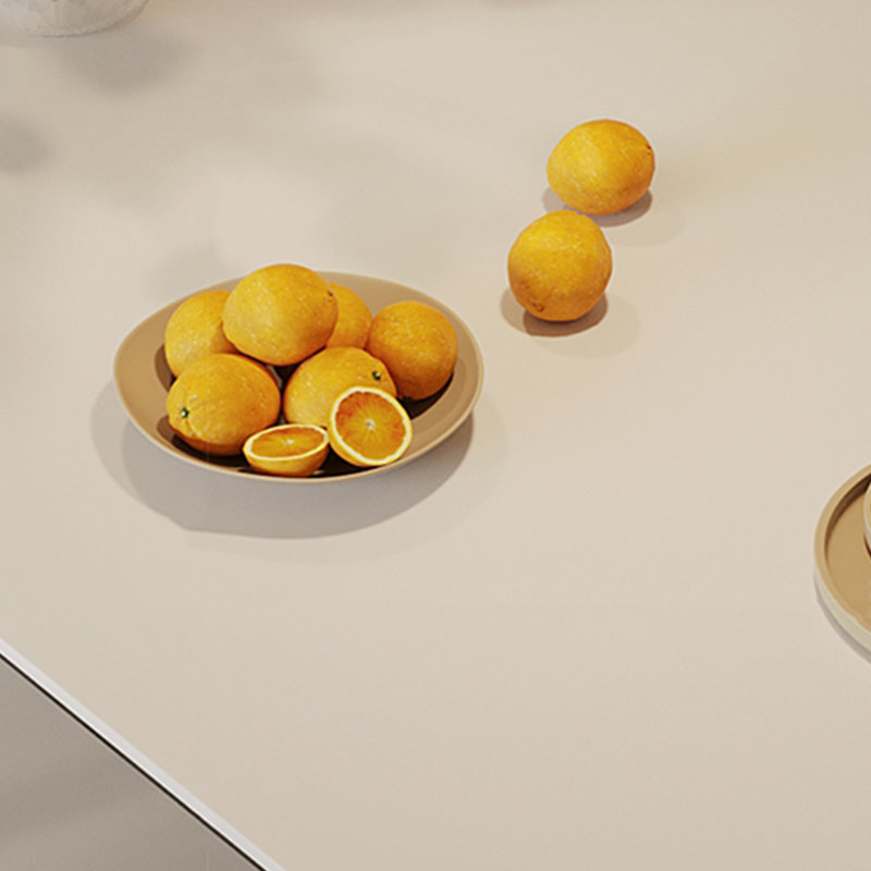 Table de style roche en stratifié de style péninsule pour la maison, H 29,53 po x l 70,87 po x P 31,5 po