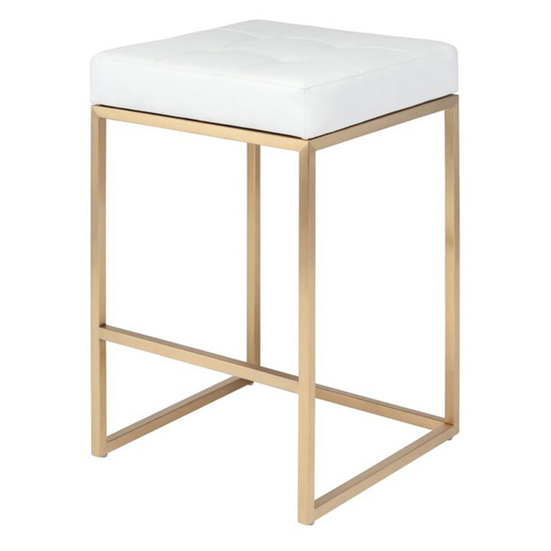 Angrisano Plumerville 26 Counter Stool, White